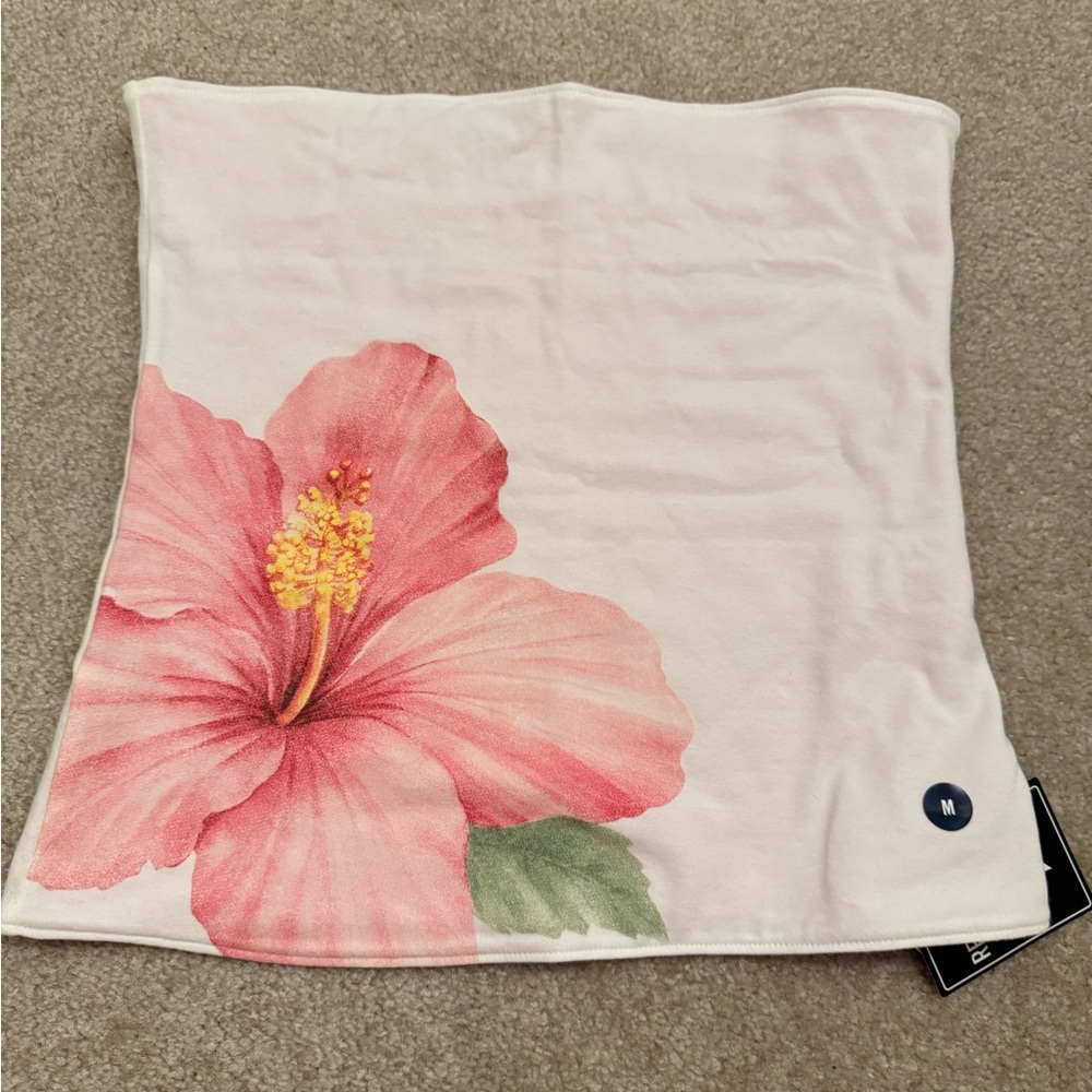 Floral Pink Tube Top Hollister Reversible Flower